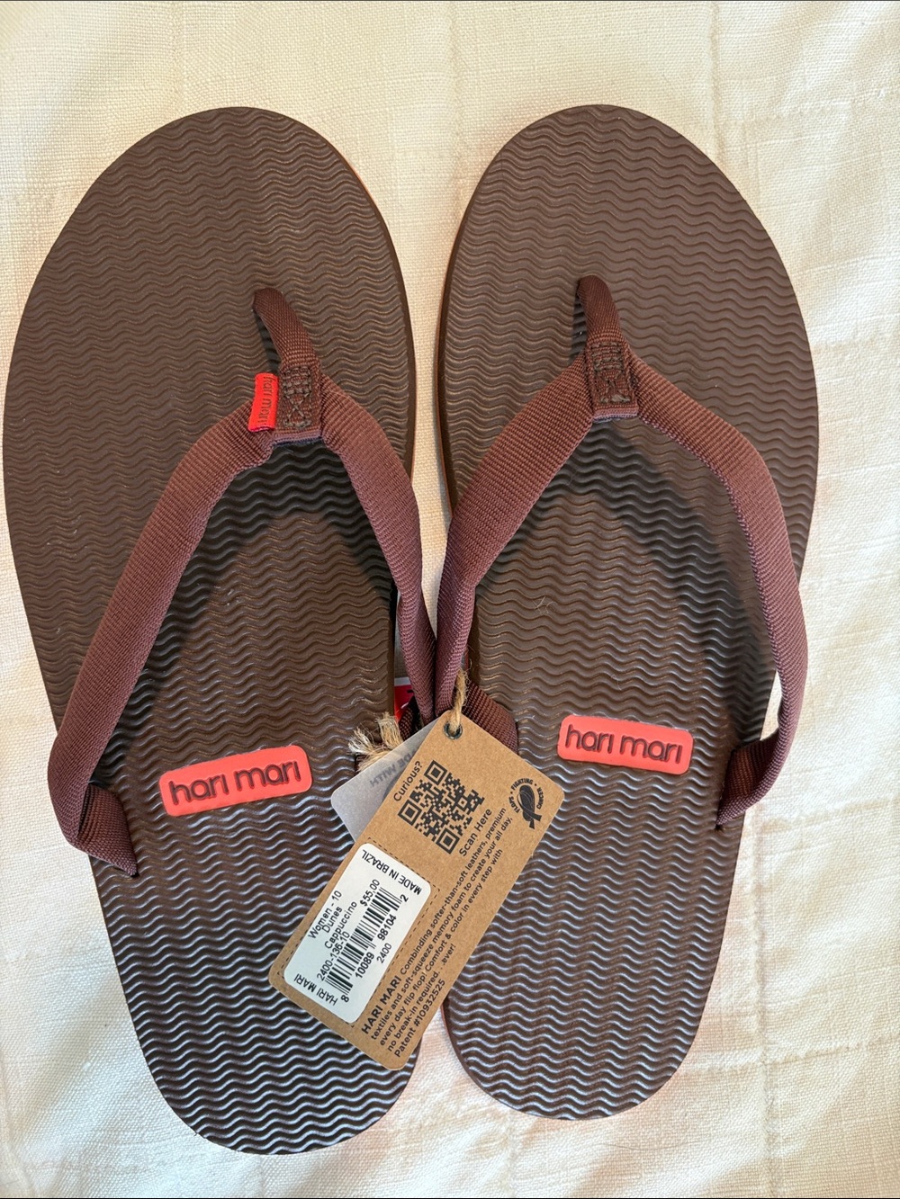 Hari Mari Women's Dunes Cappuccino Brown Flip Sandals - Comfortable Casual Thong